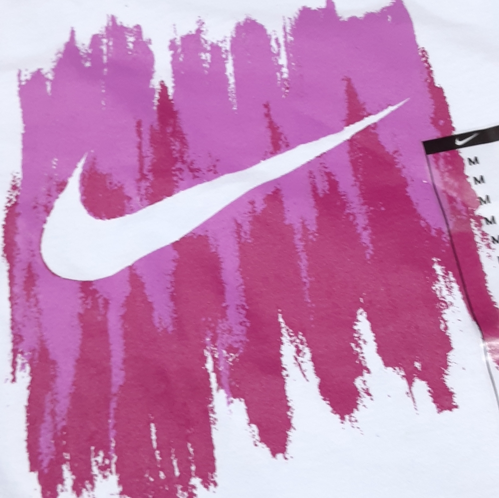 Nike Running Shirt Girls Size Medium Sky Blue Powder Purple Multi New - Picture 3 of 8